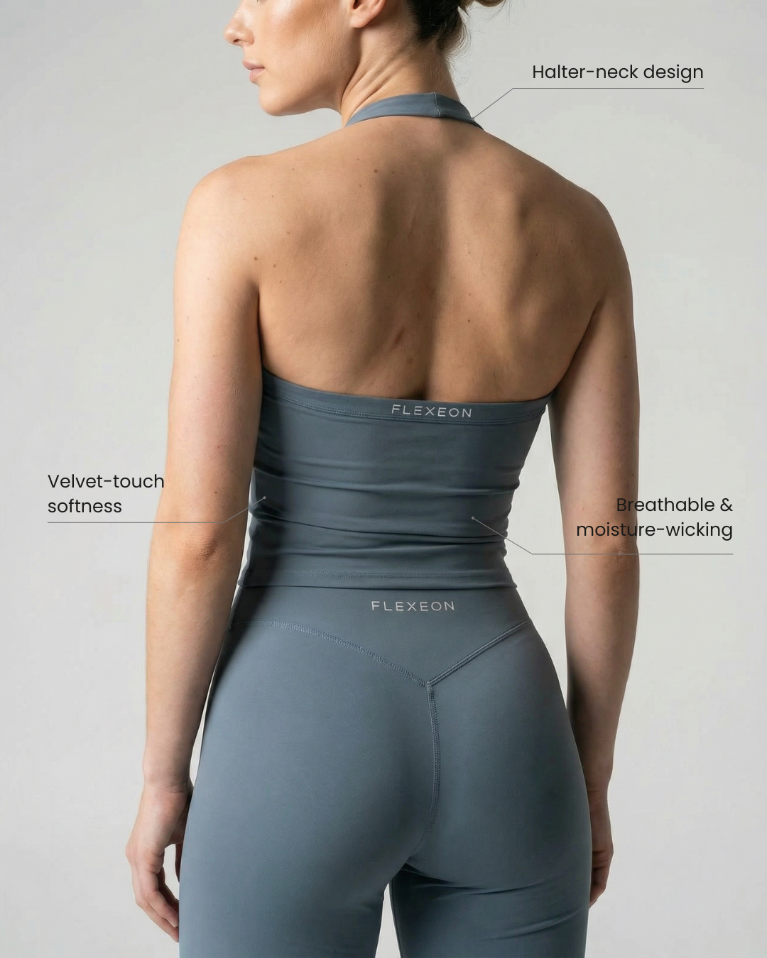 AURA FLXSCULPT™ Halter Vest — Celeste