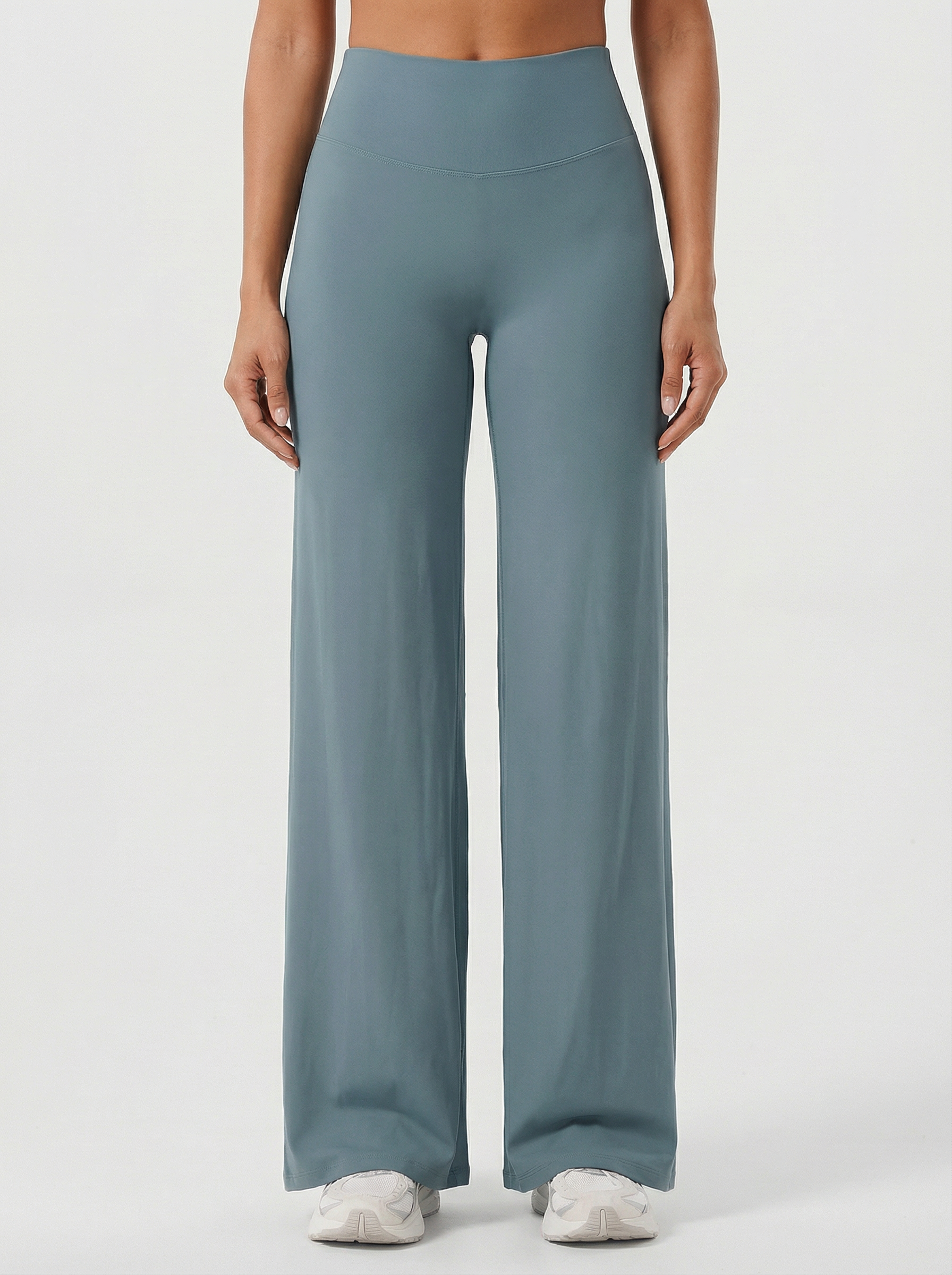 AURA FLXSCULPT™ V-Waist Flare Legginsy — Celeste