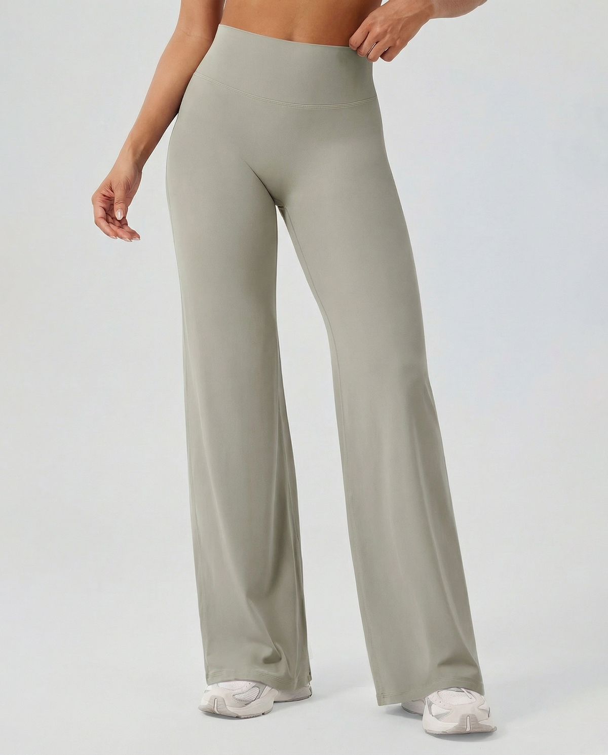 AURA FLXSCULPT™ V-Waist Flare Legginsy — Dune