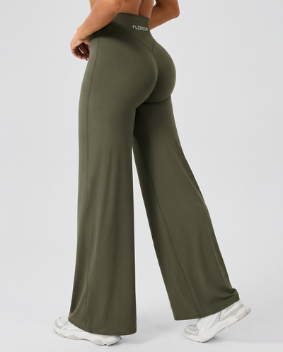 AURA FLXSCULPT™ V-Waist Flare Legginsy — Oliva